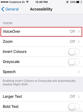 disable voice control
